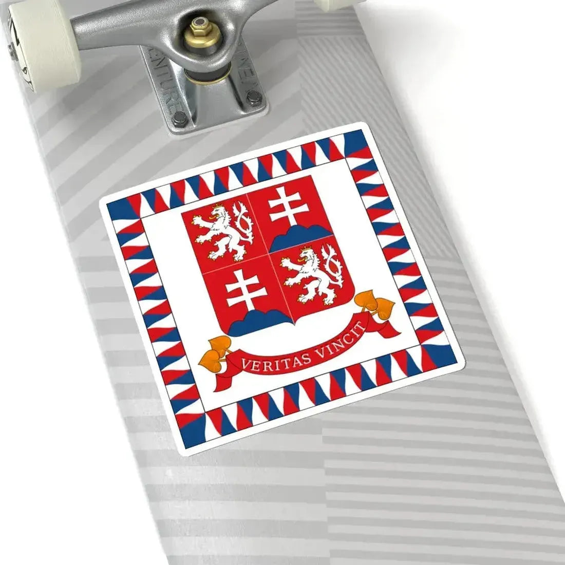 Flag of the President of Czechoslovakia 1990-1992 (Czech Republic) STICKER Vinyl Kiss-Cut Decal - The Sticker Space