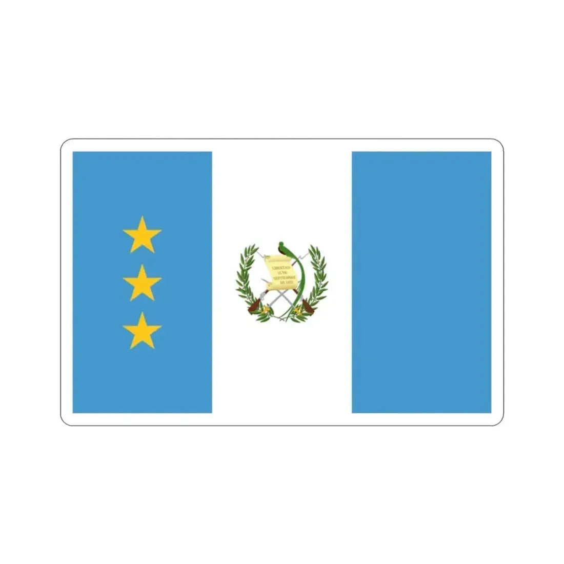 Flag of the President of the Supreme Court of Justice of Guatemala STICKER Vinyl Die-Cut Decal - The Sticker Space