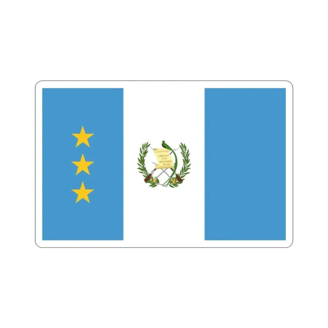 Flag of the President of the Supreme Court of Justice of Guatemala STICKER Vinyl Die-Cut Decal - The Sticker Space