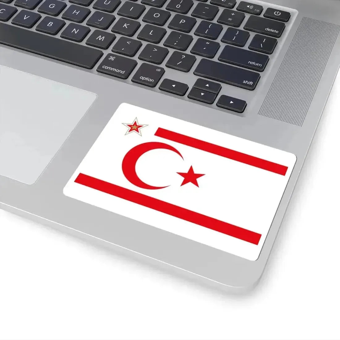 Flag of the President of the Turkish Republic of Northern Cyprus (Cyprus) STICKER Vinyl Kiss-Cut Decal - The Sticker Space