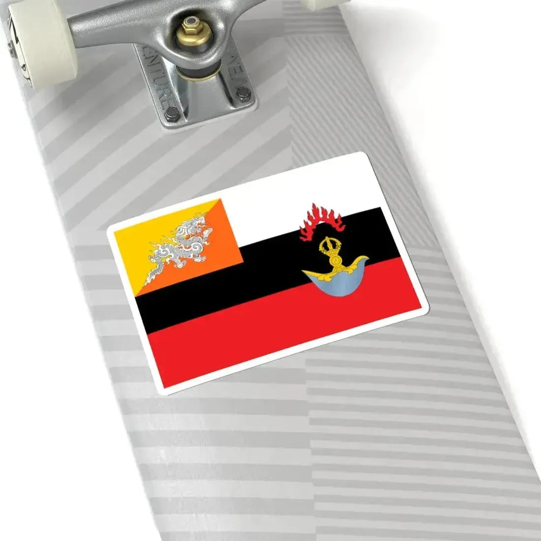 Flag of the Royal Bhutan Army (Bhutan) STICKER Vinyl Kiss-Cut Decal - The Sticker Space