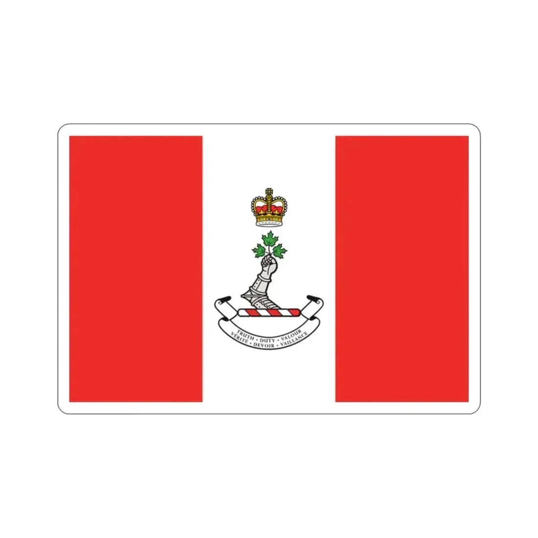 Flag of the Royal Military College of Canada STICKER Vinyl Die-Cut Decal - The Sticker Space