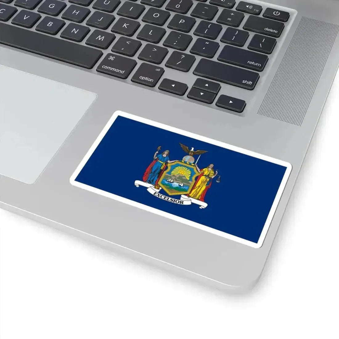 Flag of the State of New York 1909-2020 (United States) STICKER Vinyl Kiss-Cut Decal - The Sticker Space