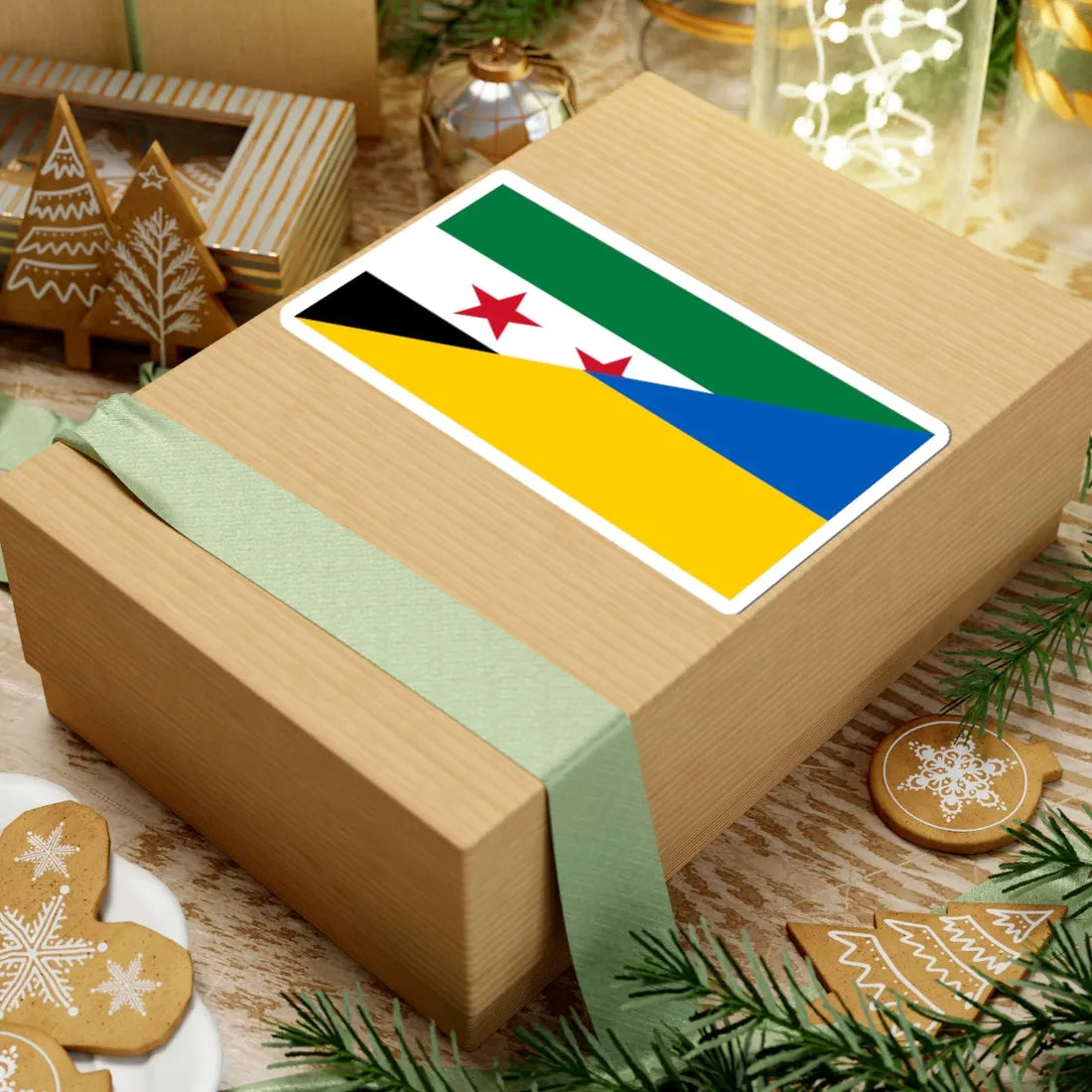 Flag of the Syrian revolution and Ukraine (Ukraine) STICKER Vinyl Kiss-Cut Decal - The Sticker Space