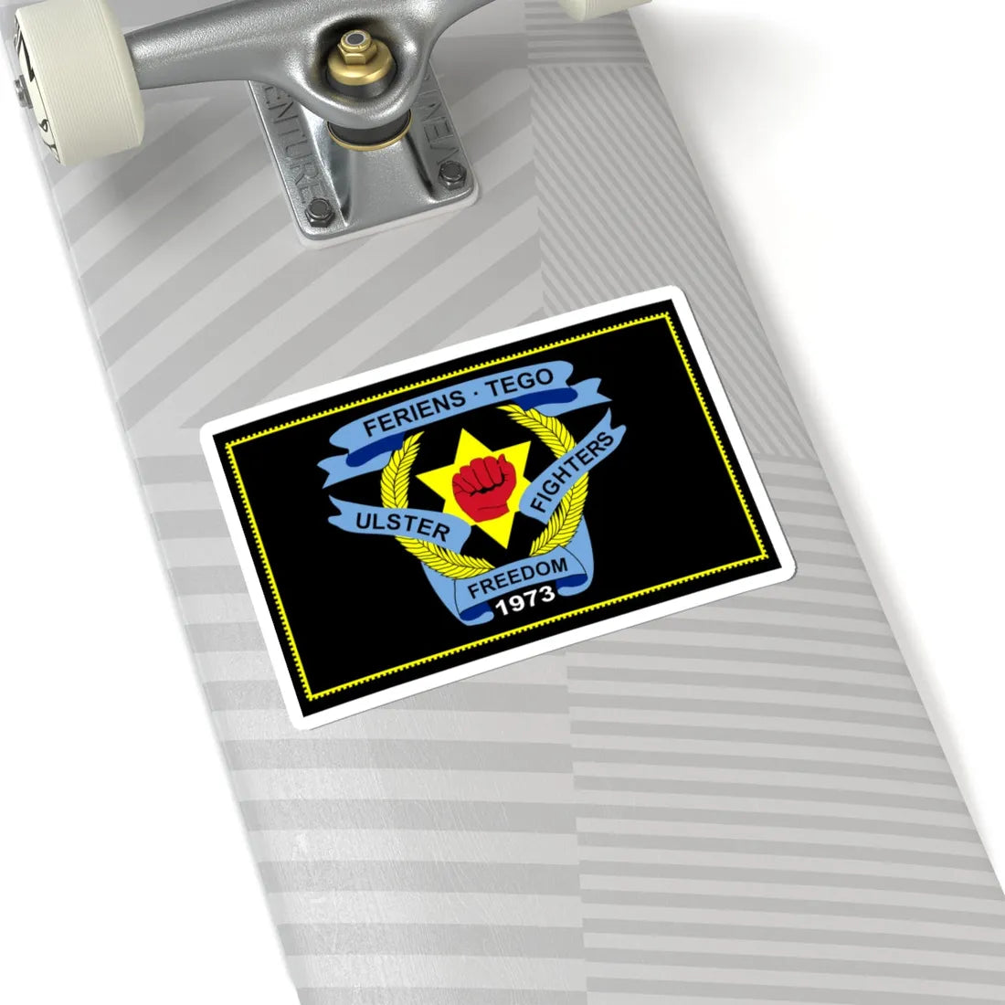 Flag of the Ulster Freedom Fighters (Ireland) STICKER Vinyl Kiss-Cut Decal - The Sticker Space