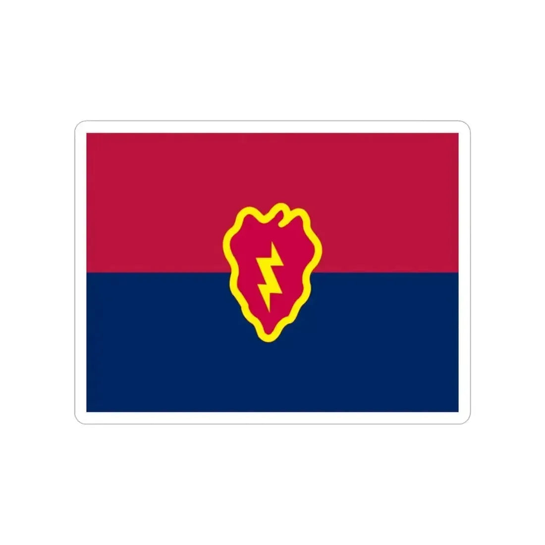 Flag of the United States 25th Infantry Division (U.S. Army) Transparent STICKER Die-Cut Vinyl Decal - The Sticker Space