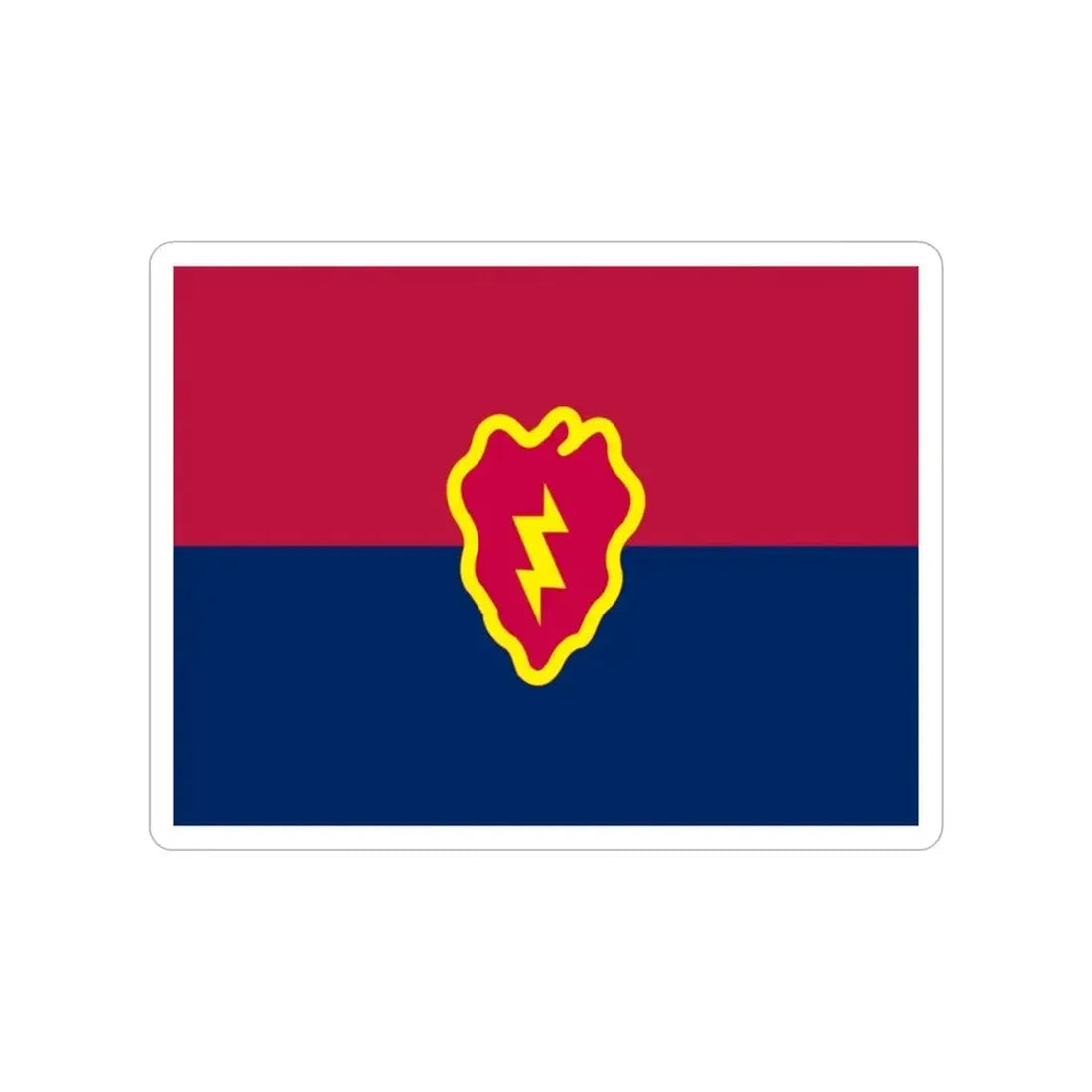 Flag of the United States 25th Infantry Division (U.S. Army) Transparent STICKER Die-Cut Vinyl Decal - The Sticker Space