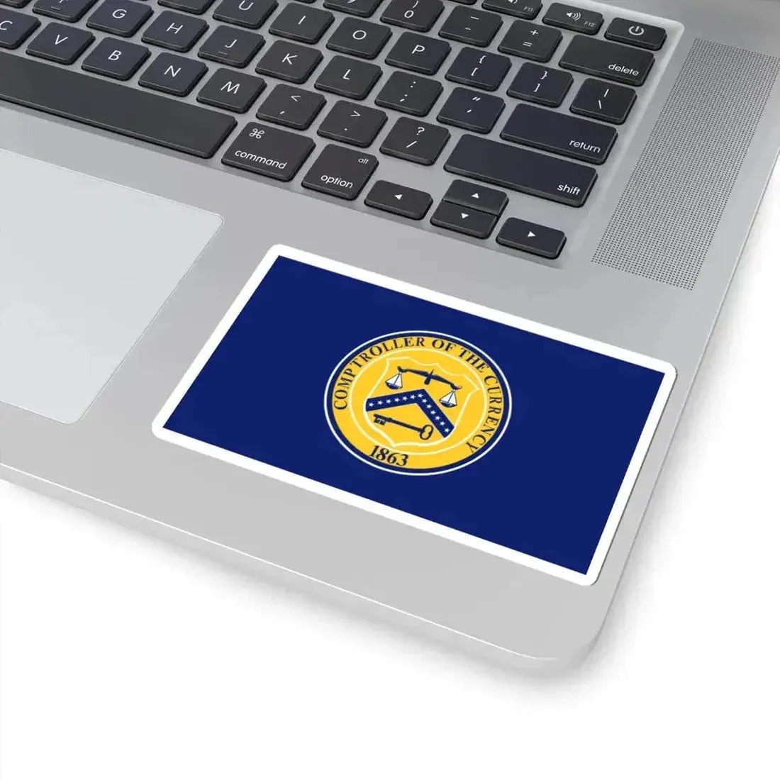 Flag of the United States Comptroller of the Currency (United States) STICKER Vinyl Kiss-Cut Decal - The Sticker Space
