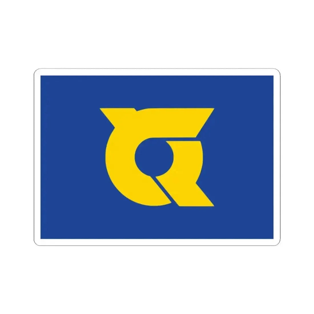 Flag of Tokushima Prefecture Japan - STICKER Vinyl Kiss-Cut Decal - The Sticker Space