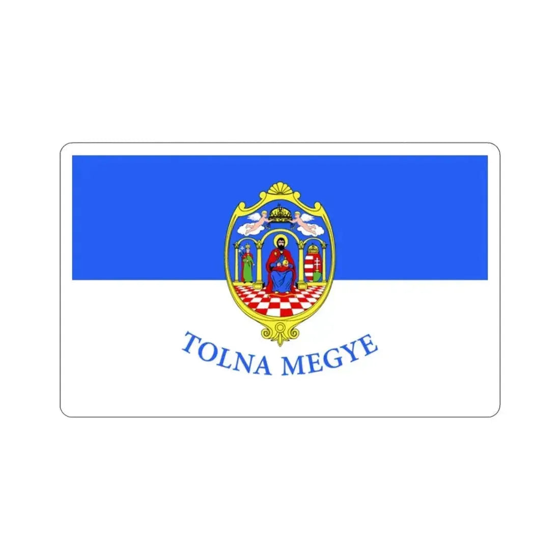 Flag of Tolna County Hungary STICKER Vinyl Die-Cut Decal - The Sticker Space
