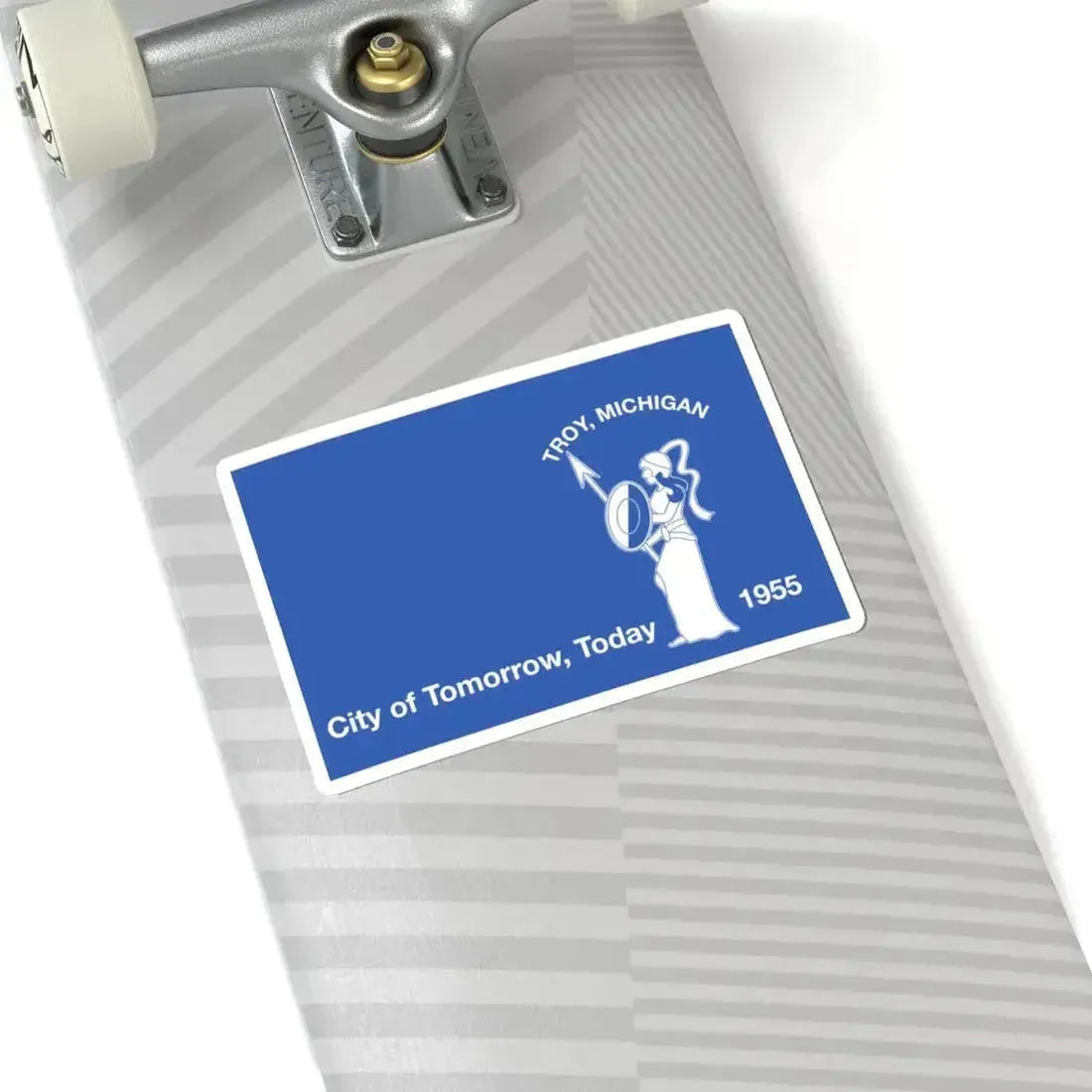 Flag of Troy Michigan (United States) STICKER Vinyl Kiss-Cut Decal - The Sticker Space