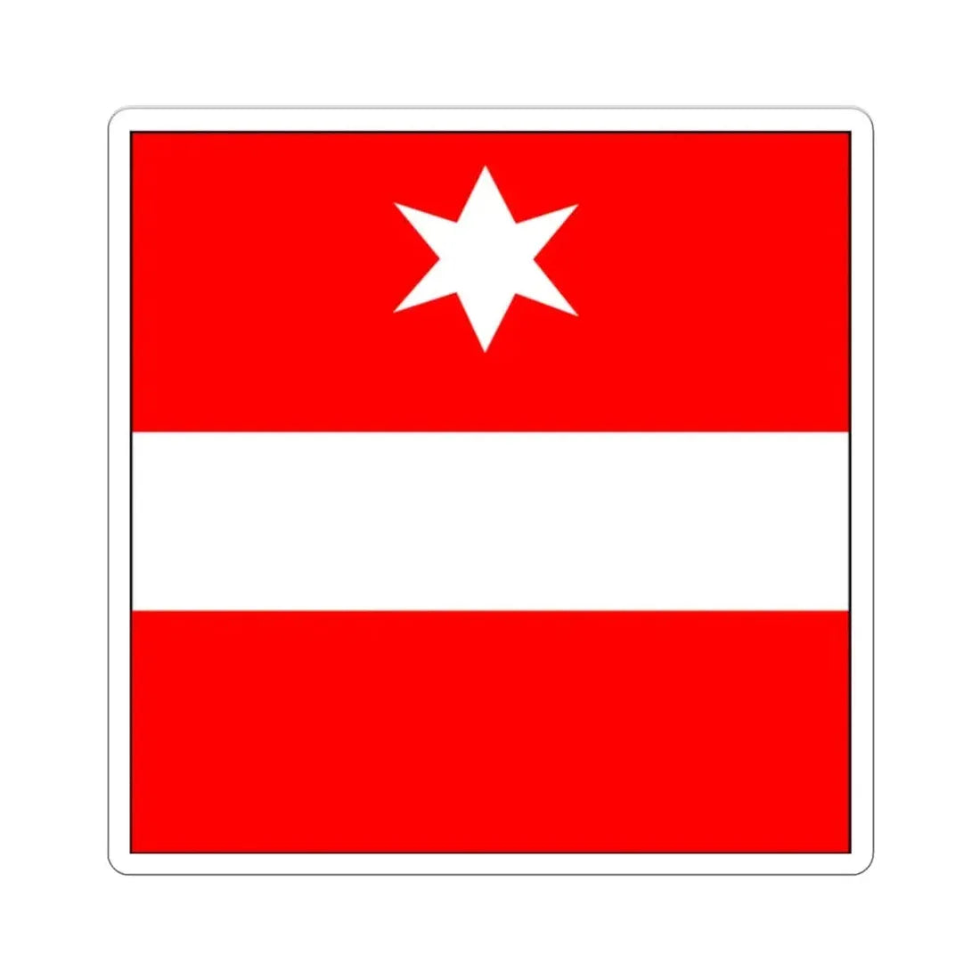 Flag of Täsch Switzerland STICKER Vinyl Die-Cut Decal - The Sticker Space