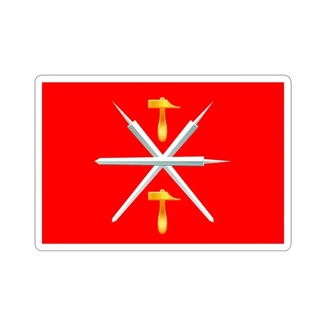 Flag of Tula Oblast Russia STICKER Vinyl Die-Cut Decal - The Sticker Space