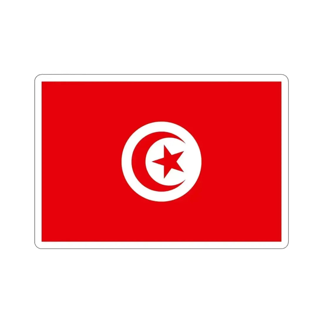Flag of Tunisia STICKER Vinyl Die-Cut Decal - The Sticker Space
