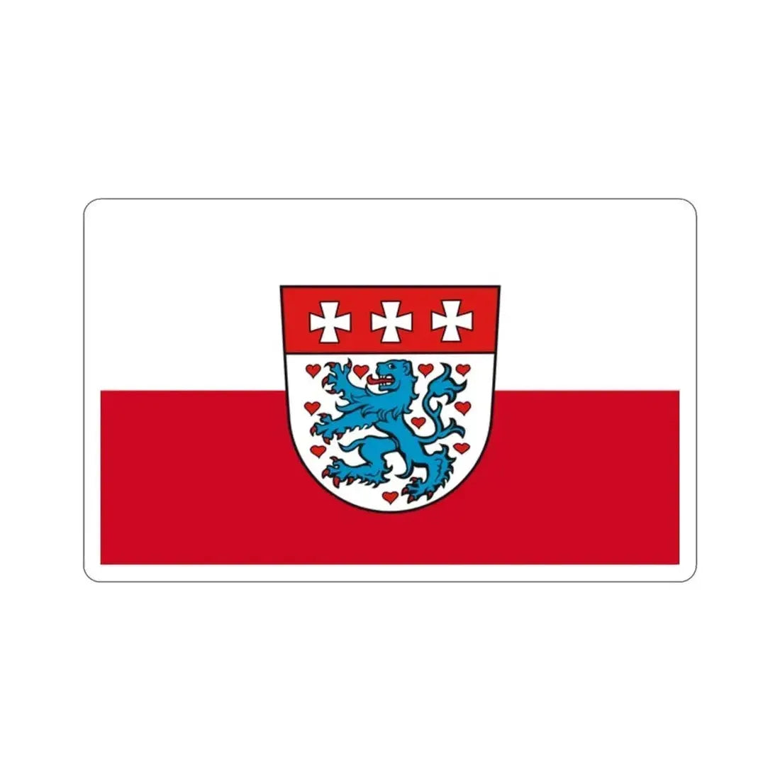Flag of Uelzen Germany STICKER Vinyl Die-Cut Decal - The Sticker Space