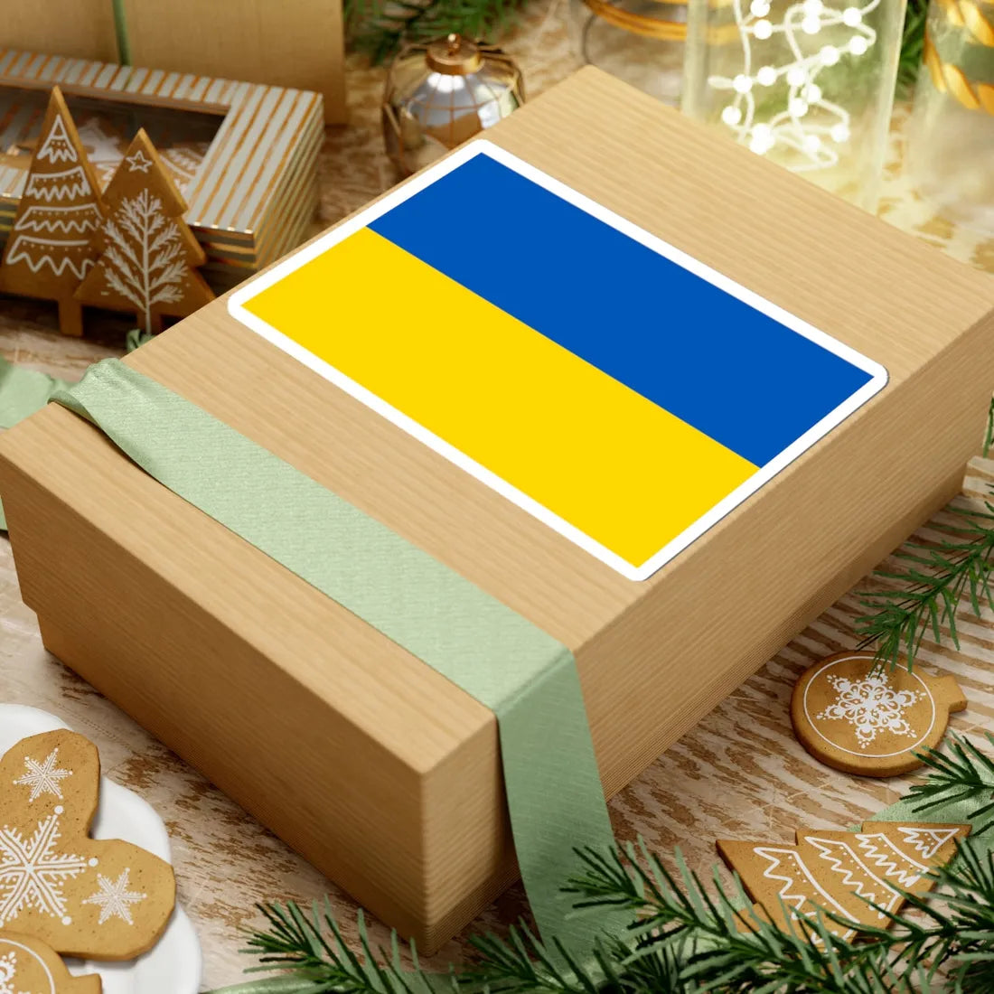 Flag of Ukraine (Ukraine) STICKER Vinyl Kiss-Cut Decal - The Sticker Space