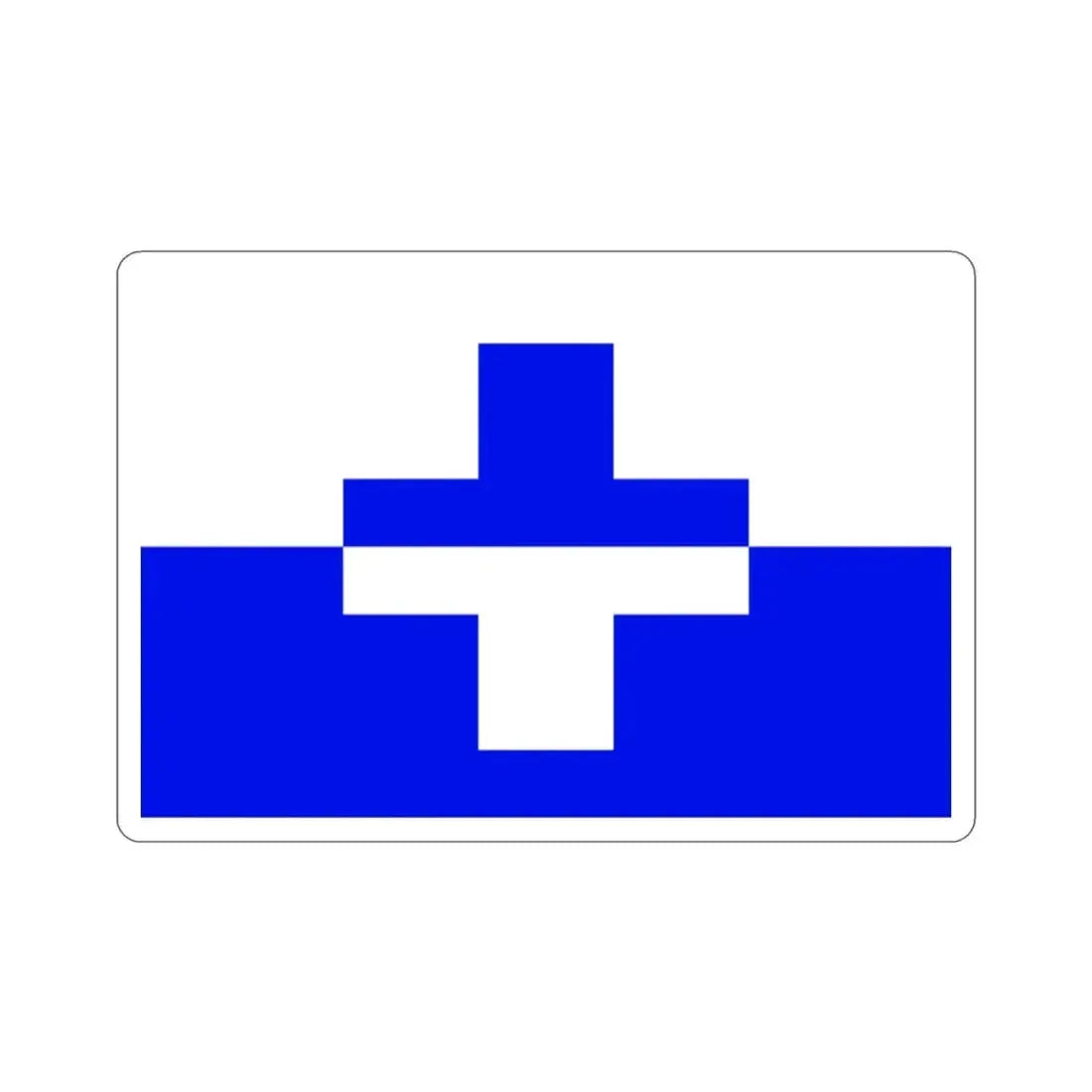 Flag of Żurrieq Malta STICKER Vinyl Die-Cut Decal - The Sticker Space