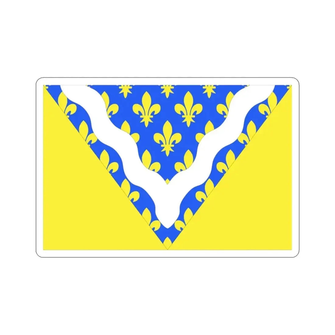 Flag of Val de Marne France 2 STICKER Vinyl Die-Cut Decal - The Sticker Space
