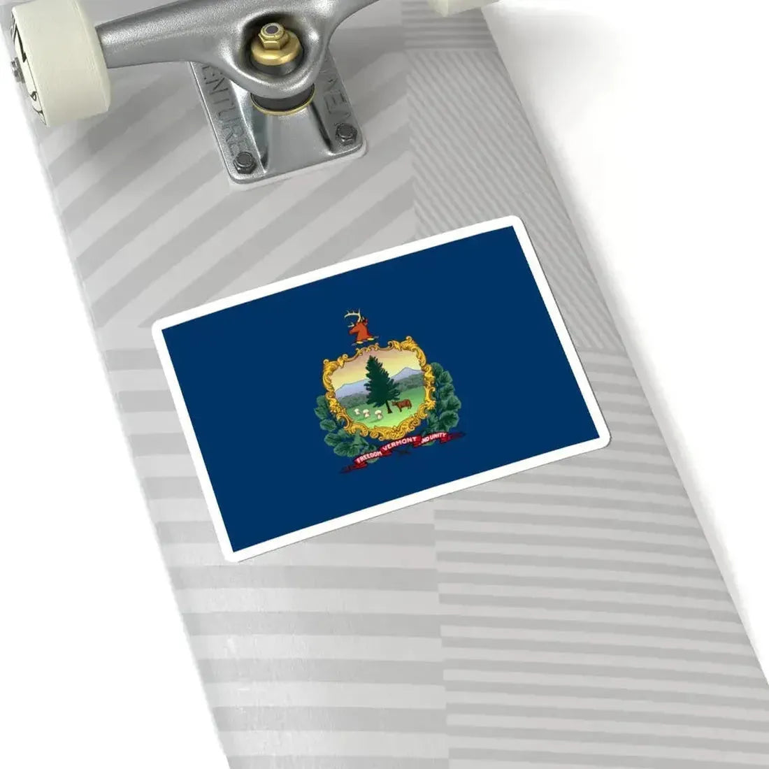 Flag of Vermont 3-2 (United States) STICKER Vinyl Kiss-Cut Decal - The Sticker Space