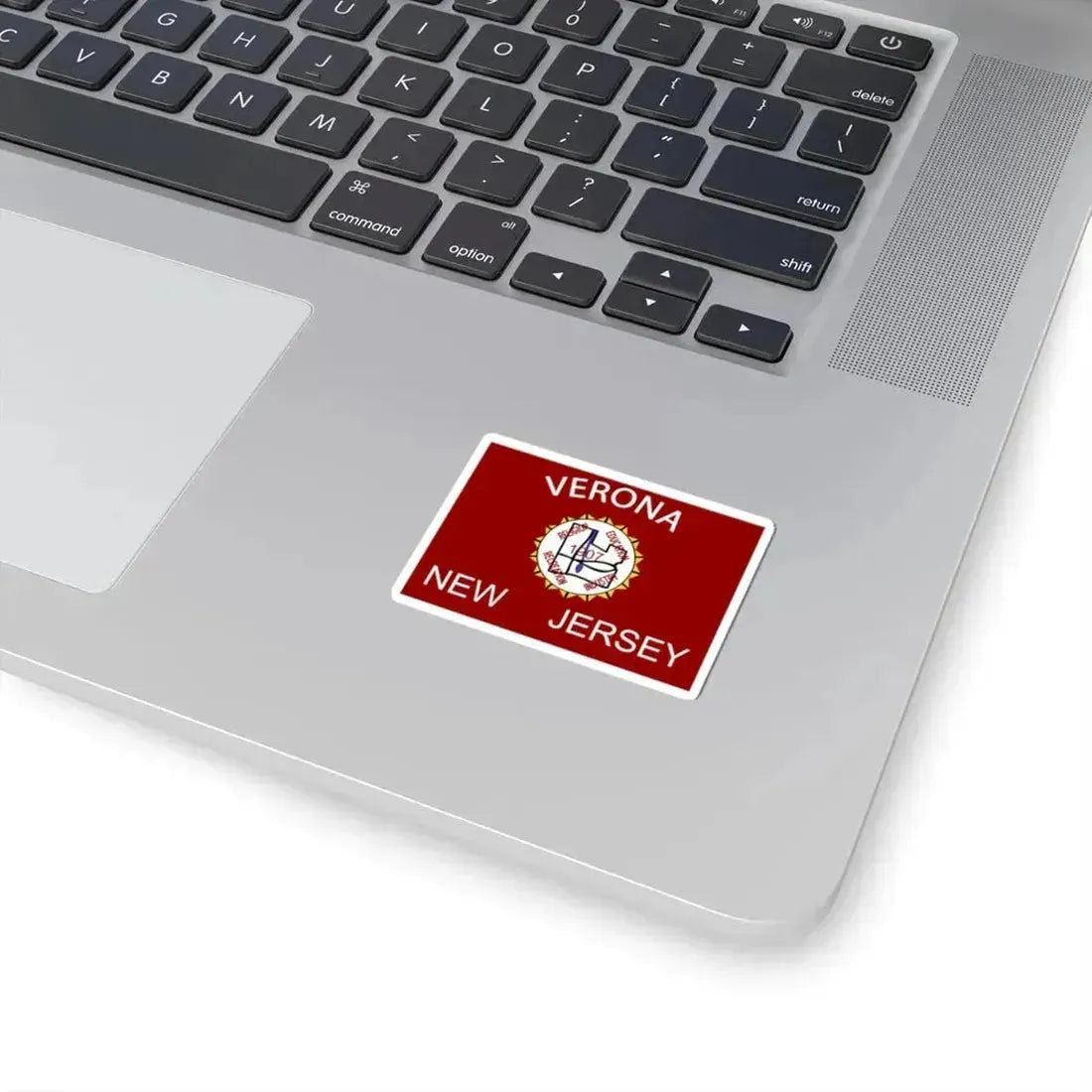 Flag of Verona, New Jersey - STICKER Vinyl Kiss-Cut Decal - The Sticker Space