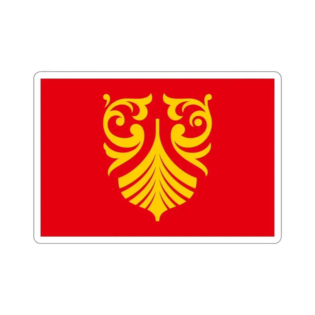 Flag of Vestfold og Telemark Norway STICKER Vinyl Die-Cut Decal - The Sticker Space