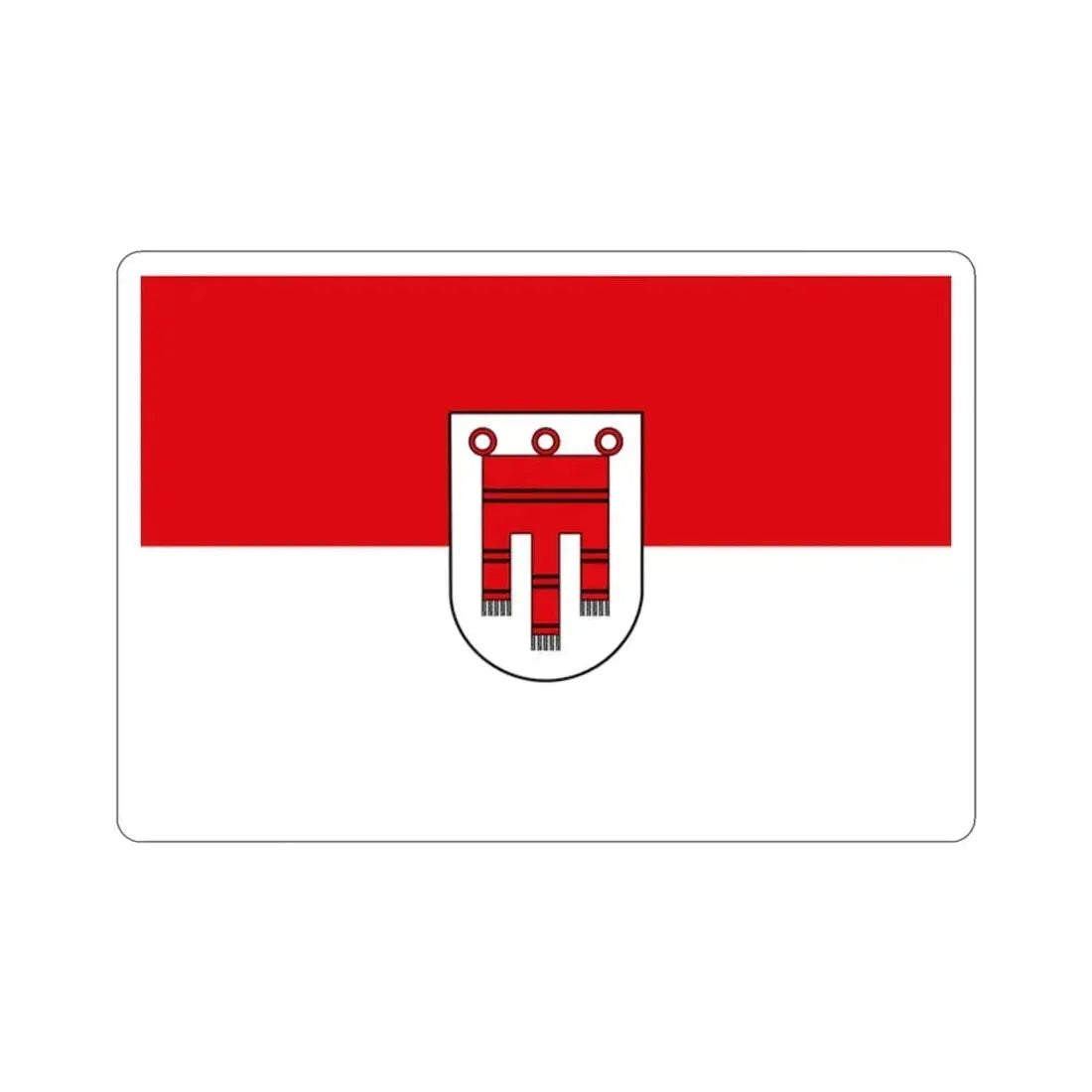 Flag of Vorarlberg Austria STICKER Vinyl Die-Cut Decal - The Sticker Space