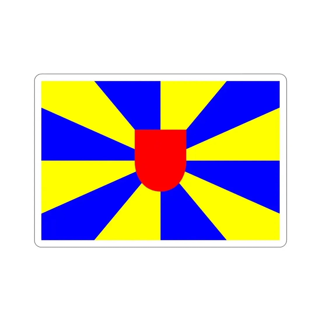 Flag of West Flanders Belgium STICKER Vinyl Die-Cut Decal - The Sticker Space