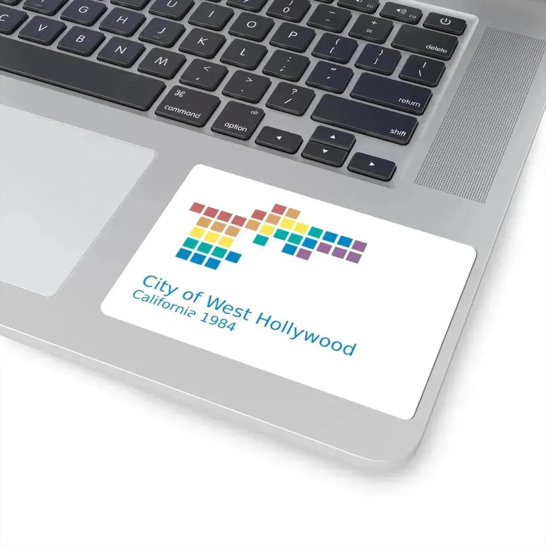 Flag of West Hollywood California (United States) STICKER Vinyl Kiss-Cut Decal - The Sticker Space