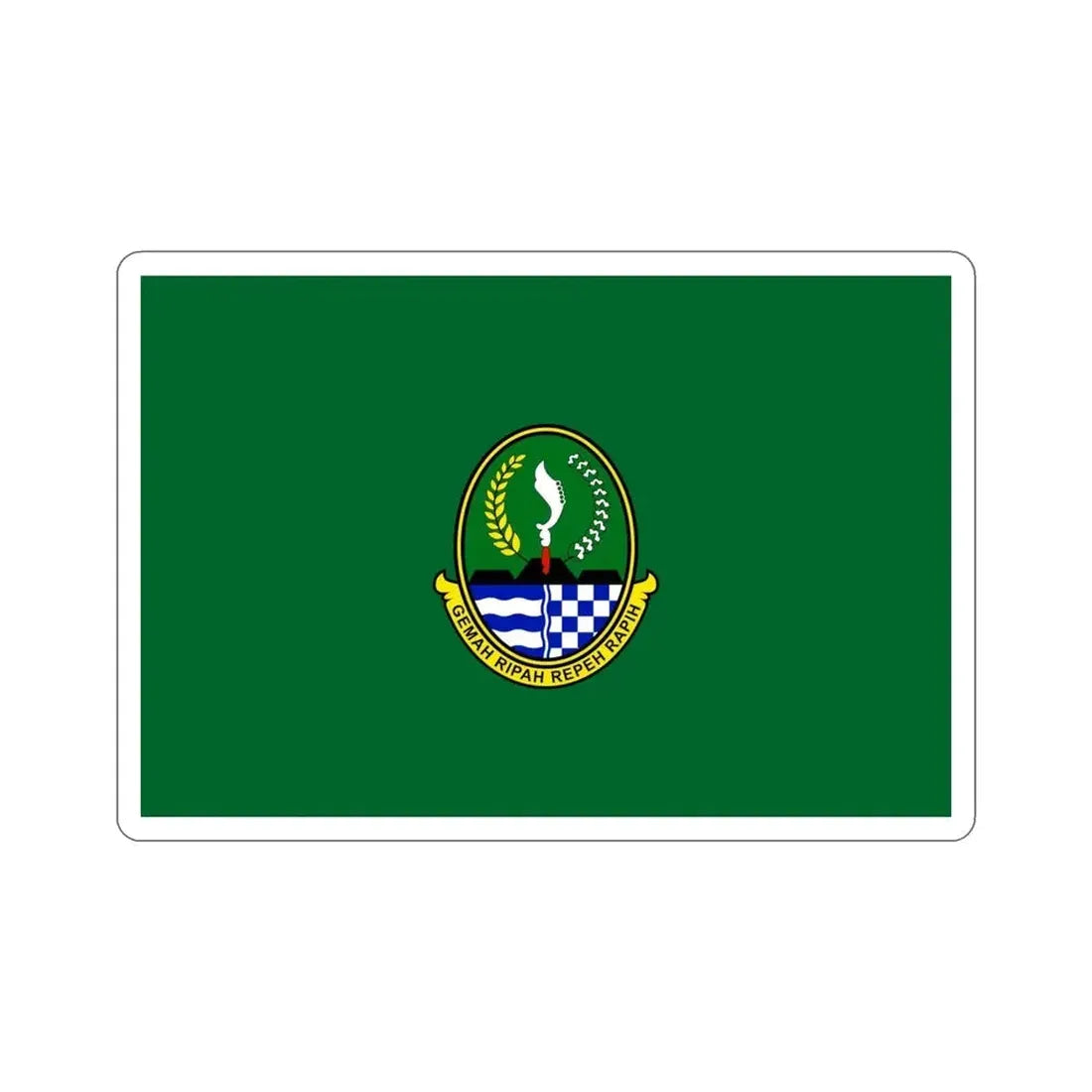 Flag of West Java Indonesia STICKER Vinyl Die-Cut Decal - The Sticker Space