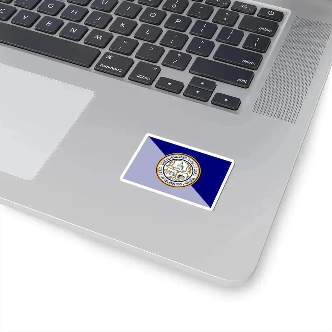 Flag of West Springfield, Massachusetts - STICKER Vinyl Kiss-Cut Decal - The Sticker Space