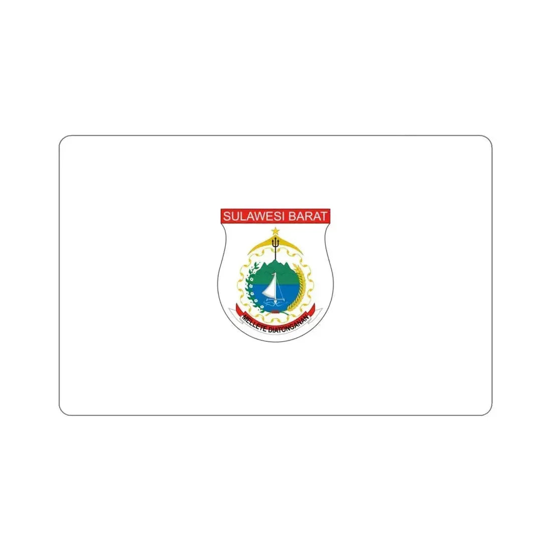Flag of West Sulawesi Indonesia STICKER Vinyl Die-Cut Decal - The Sticker Space
