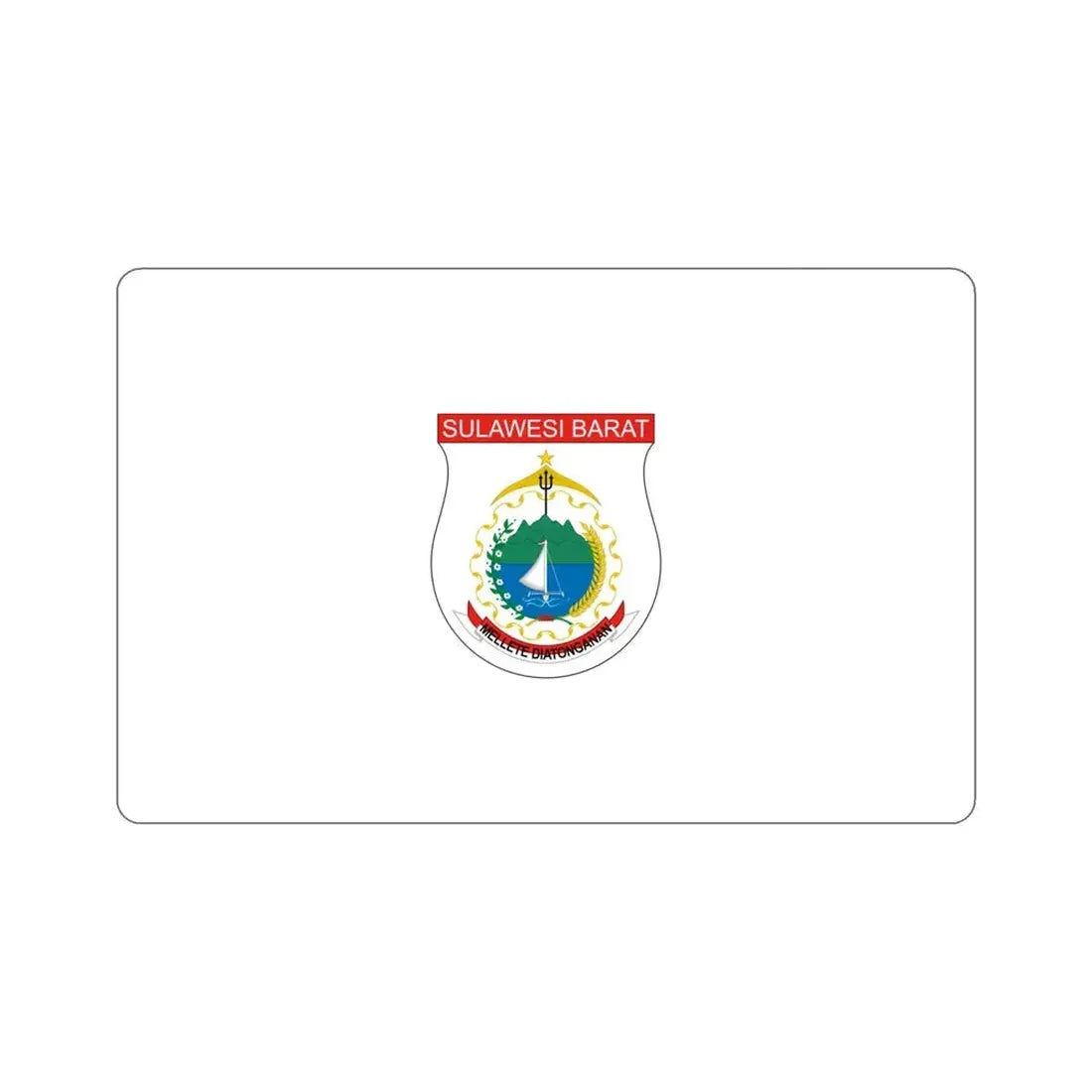 Flag of West Sulawesi Indonesia STICKER Vinyl Die-Cut Decal - The Sticker Space