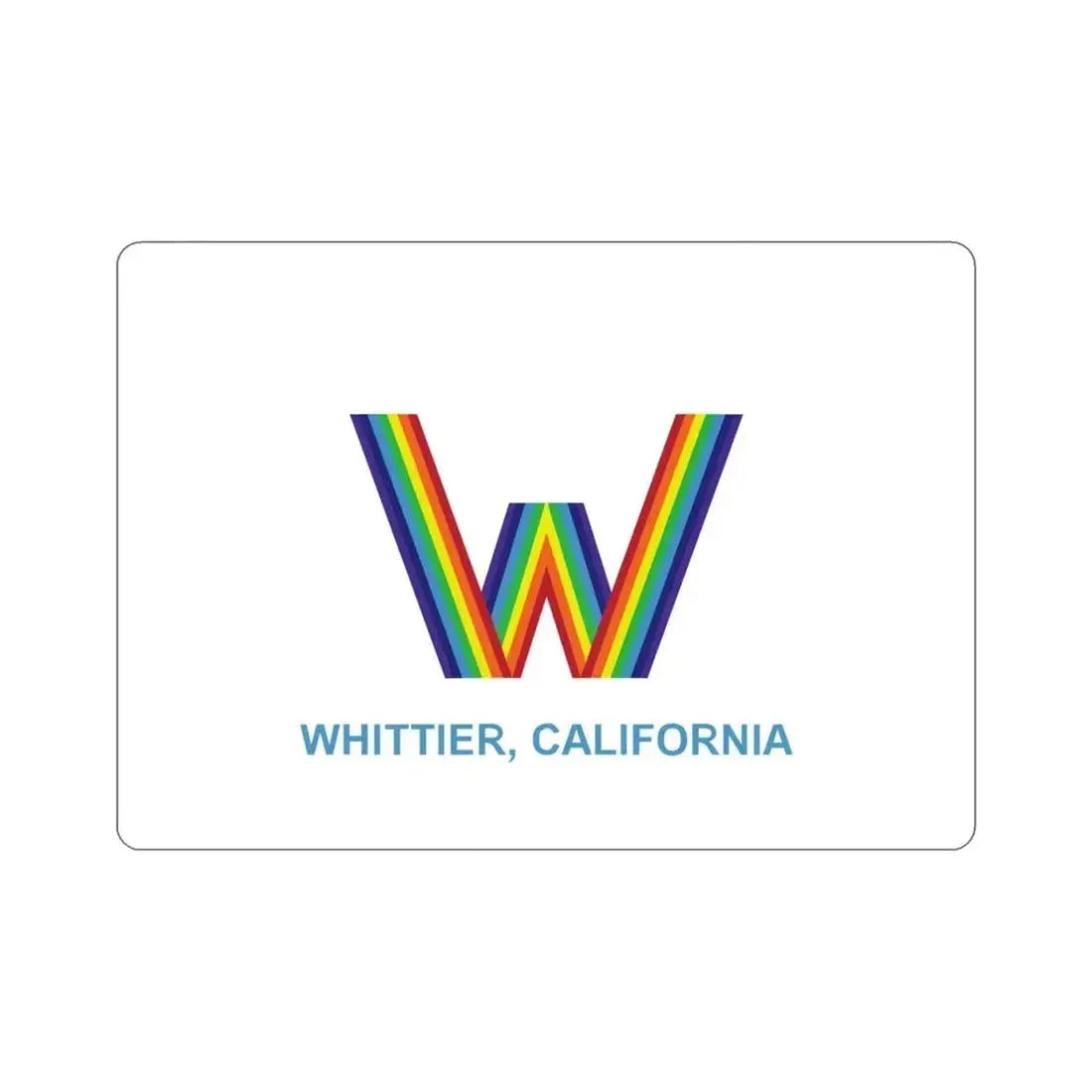 Flag of Whittier California USA STICKER Vinyl Die-Cut Decal - The Sticker Space