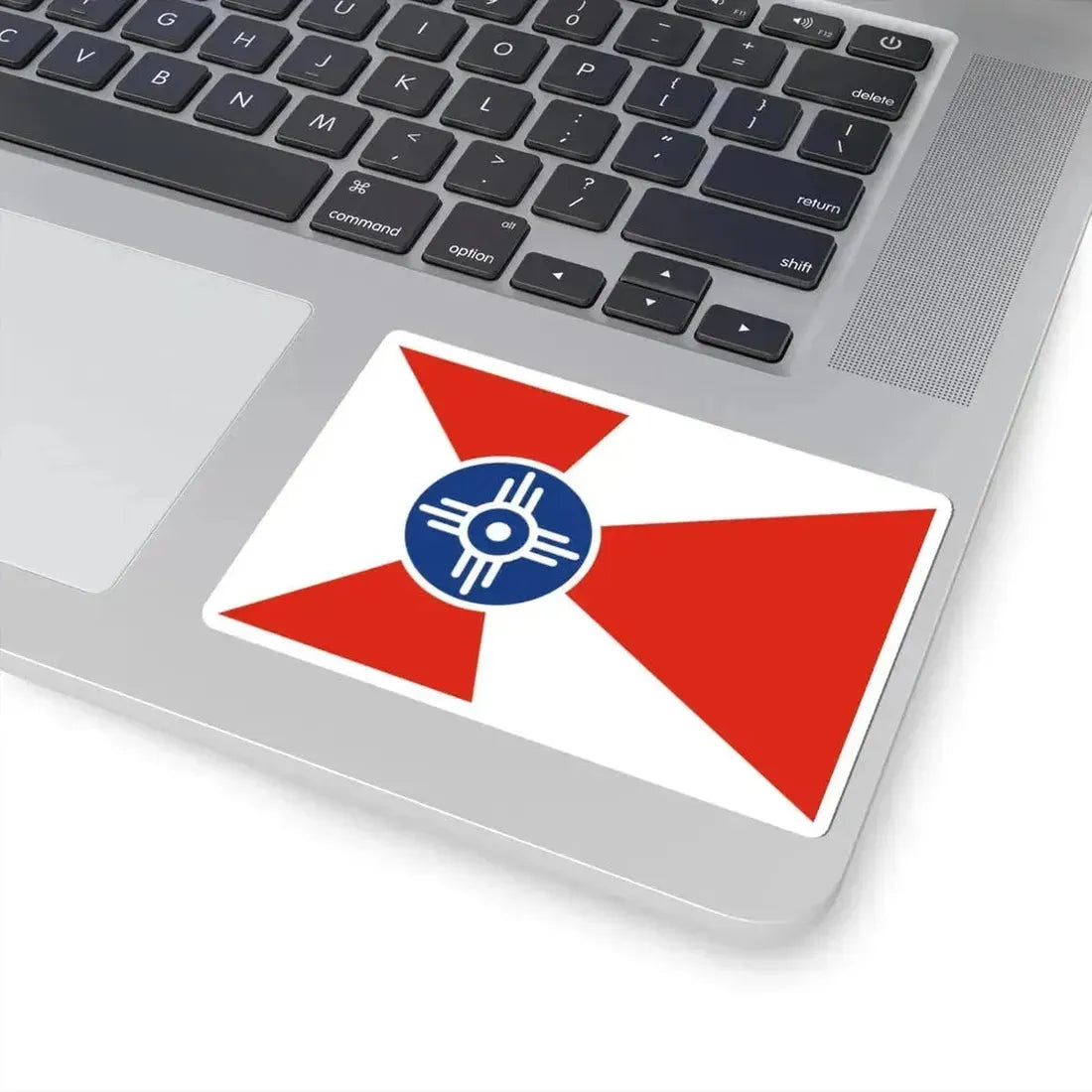 Flag of Wichita Kansas (United States) STICKER Vinyl Kiss-Cut Decal - The Sticker Space