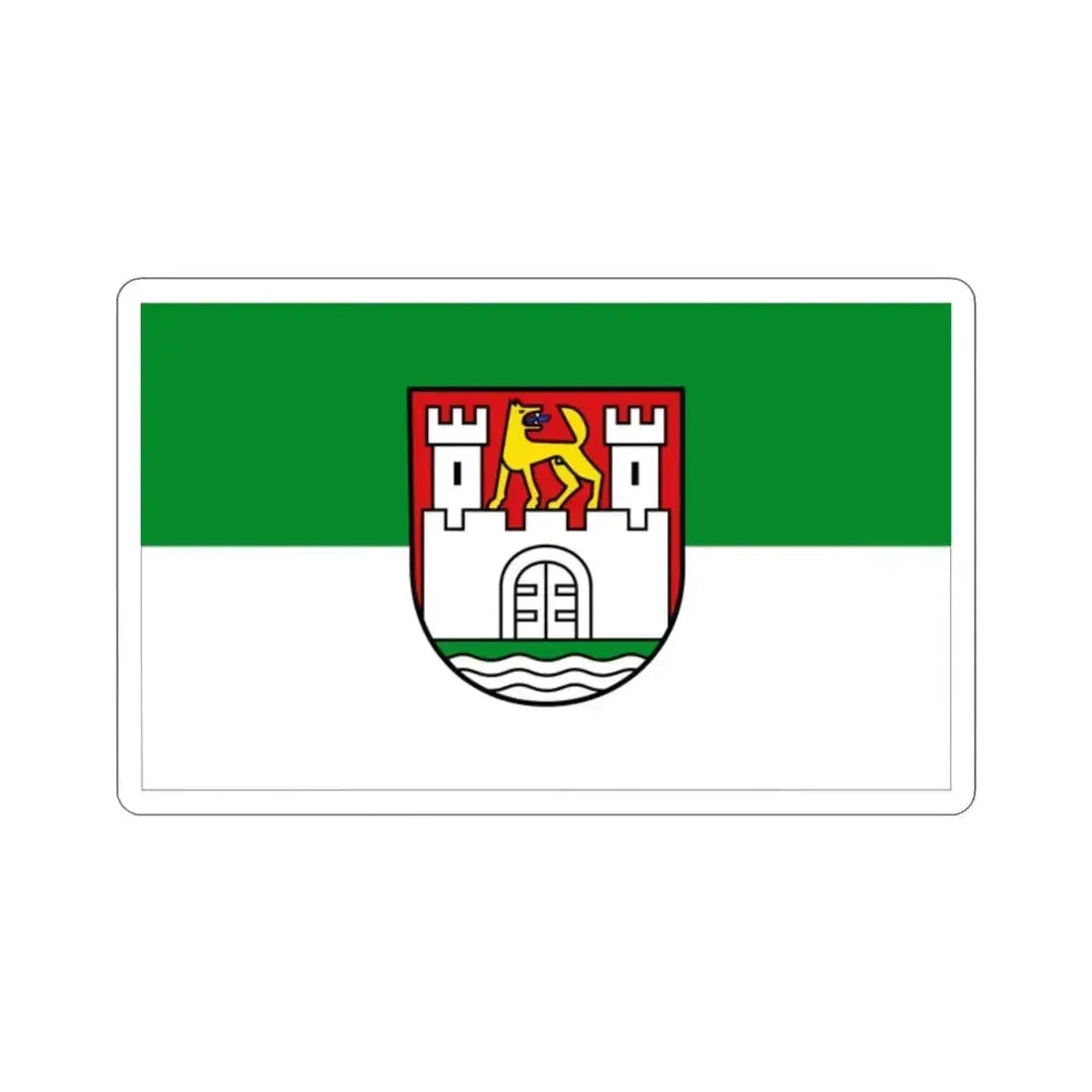 Flag of Wolfsburg Germany STICKER Vinyl Die-Cut Decal - The Sticker Space