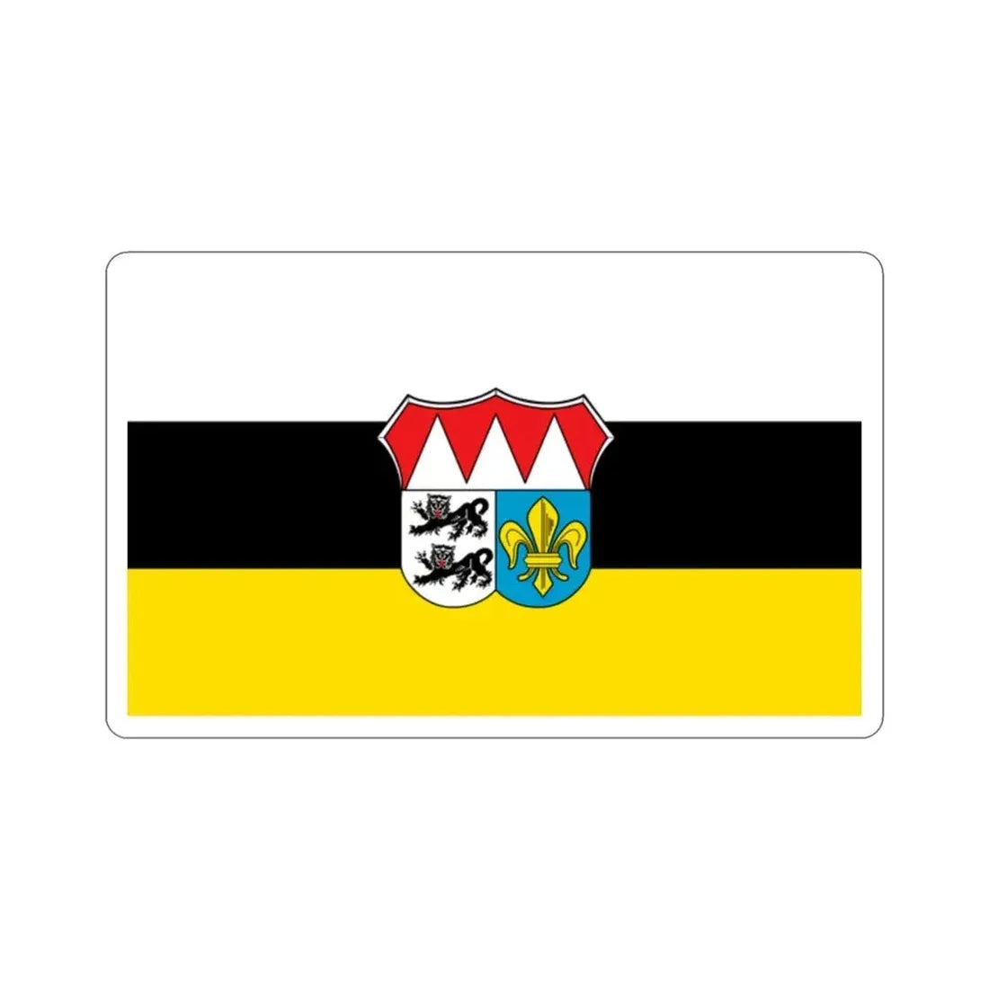 Flag of Würzburg Germany STICKER Vinyl Die-Cut Decal - The Sticker Space