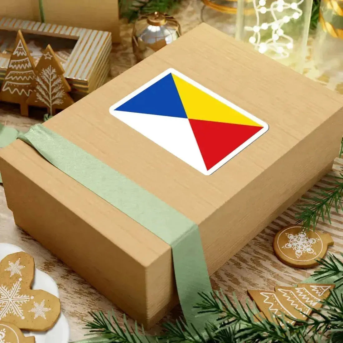 Flag of Wuustwezel (Belgium) STICKER Vinyl Kiss-Cut Decal - The Sticker Space