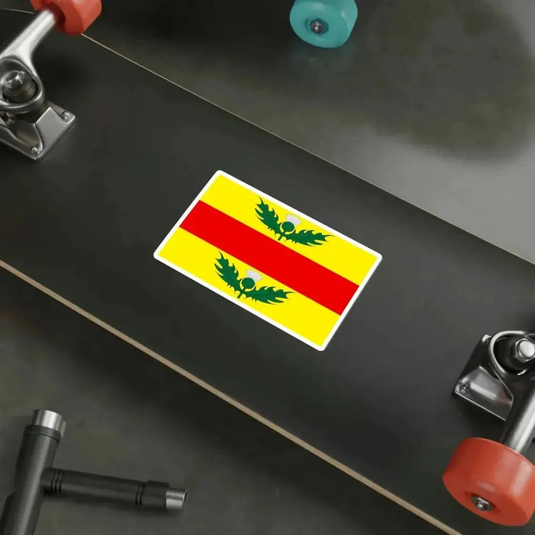 Flag of Xewkija Malta STICKER Vinyl Die-Cut Decal - The Sticker Space