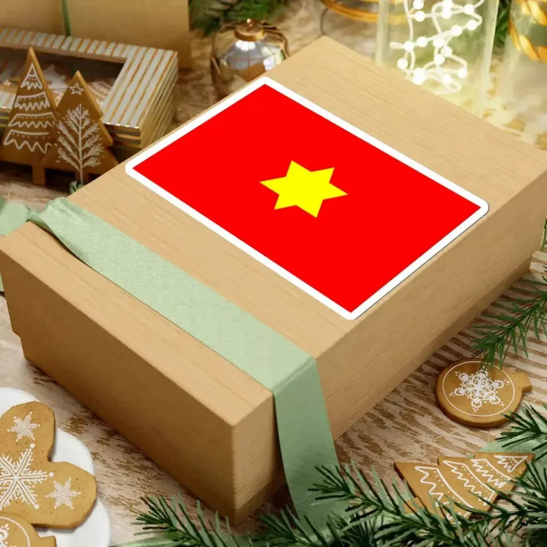 Flag of Xinjiang-Shicai 2 (China) STICKER Vinyl Kiss-Cut Decal - The Sticker Space