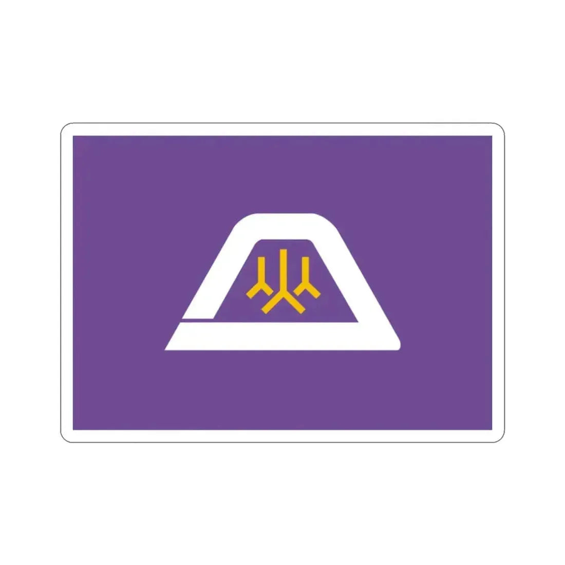 Flag of Yamanashi Prefecture Japan STICKER Vinyl Die-Cut Decal - The Sticker Space