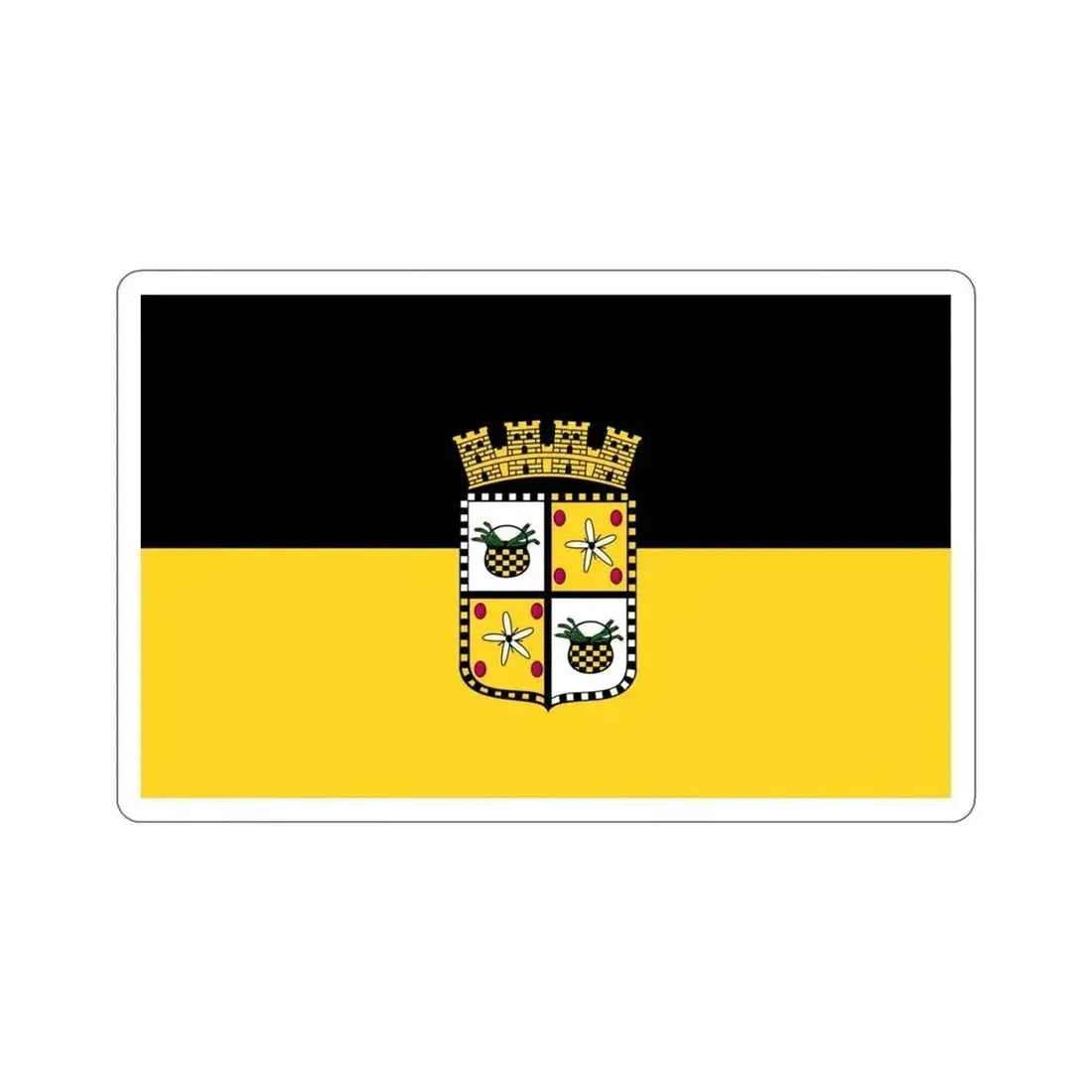Flag of Yauco Puerto Rico STICKER Vinyl Die-Cut Decal - The Sticker Space