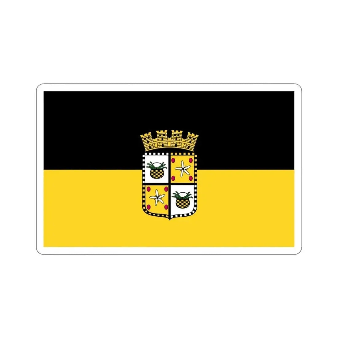 Flag of Yauco Puerto Rico STICKER Vinyl Die-Cut Decal - The Sticker Space