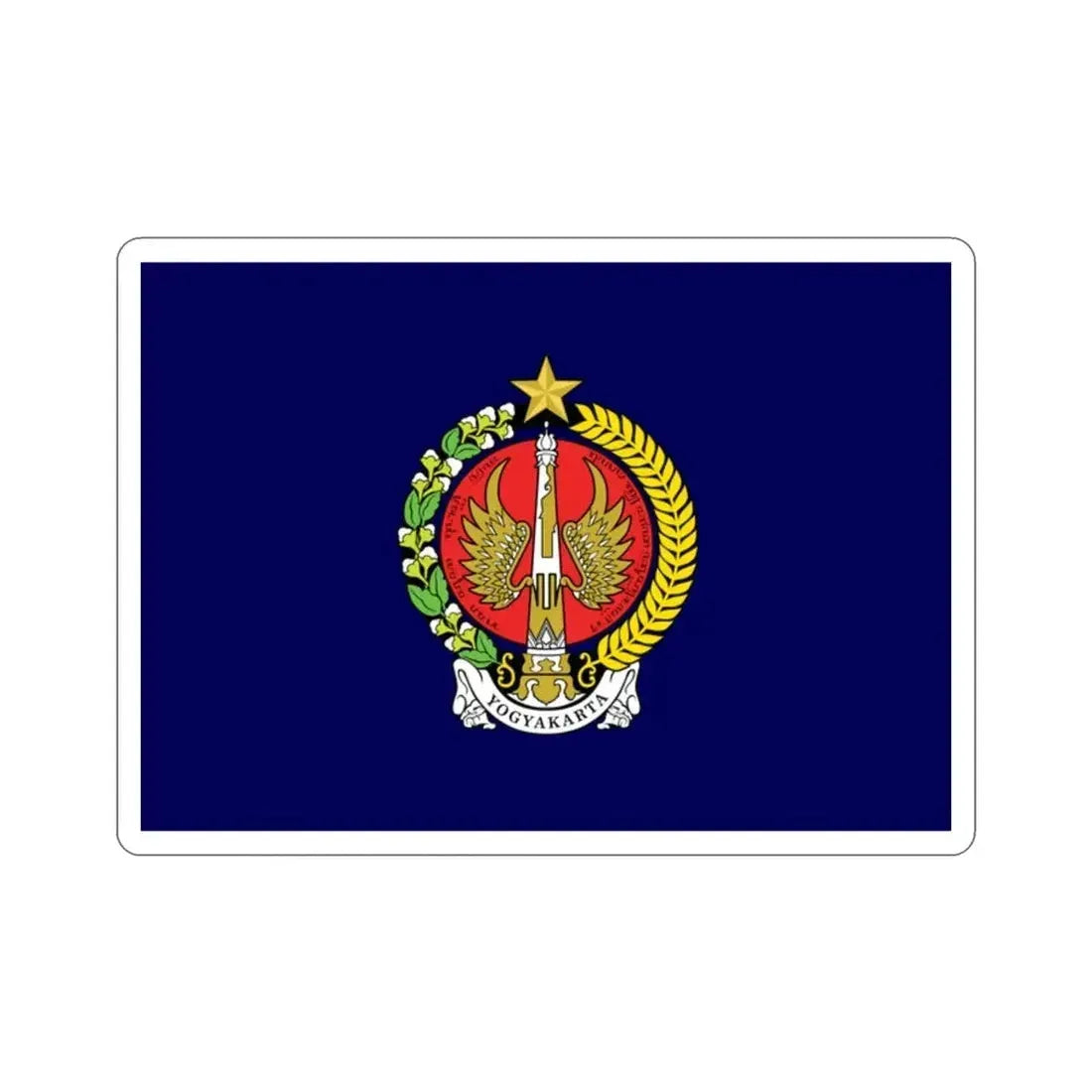 Flag of Yogyakarta Indonesia STICKER Vinyl Die-Cut Decal - The Sticker Space