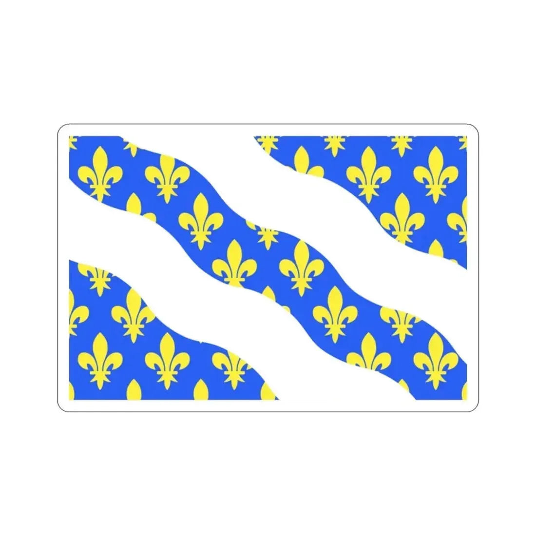 Flag of Yvelines France STICKER Vinyl Die-Cut Decal - The Sticker Space