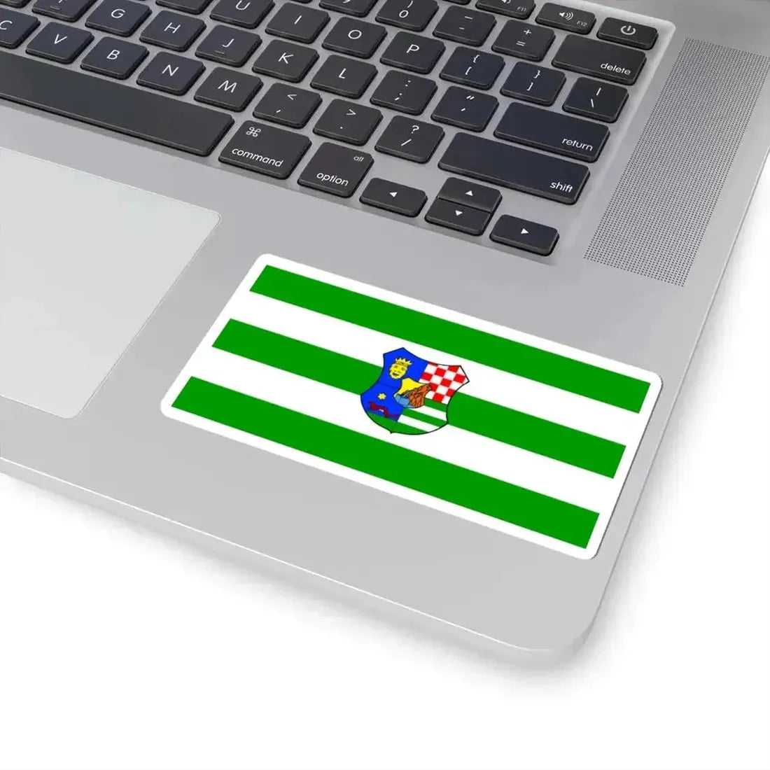 Flag of Zagreb County (Croatia) STICKER Vinyl Kiss-Cut Decal - The Sticker Space