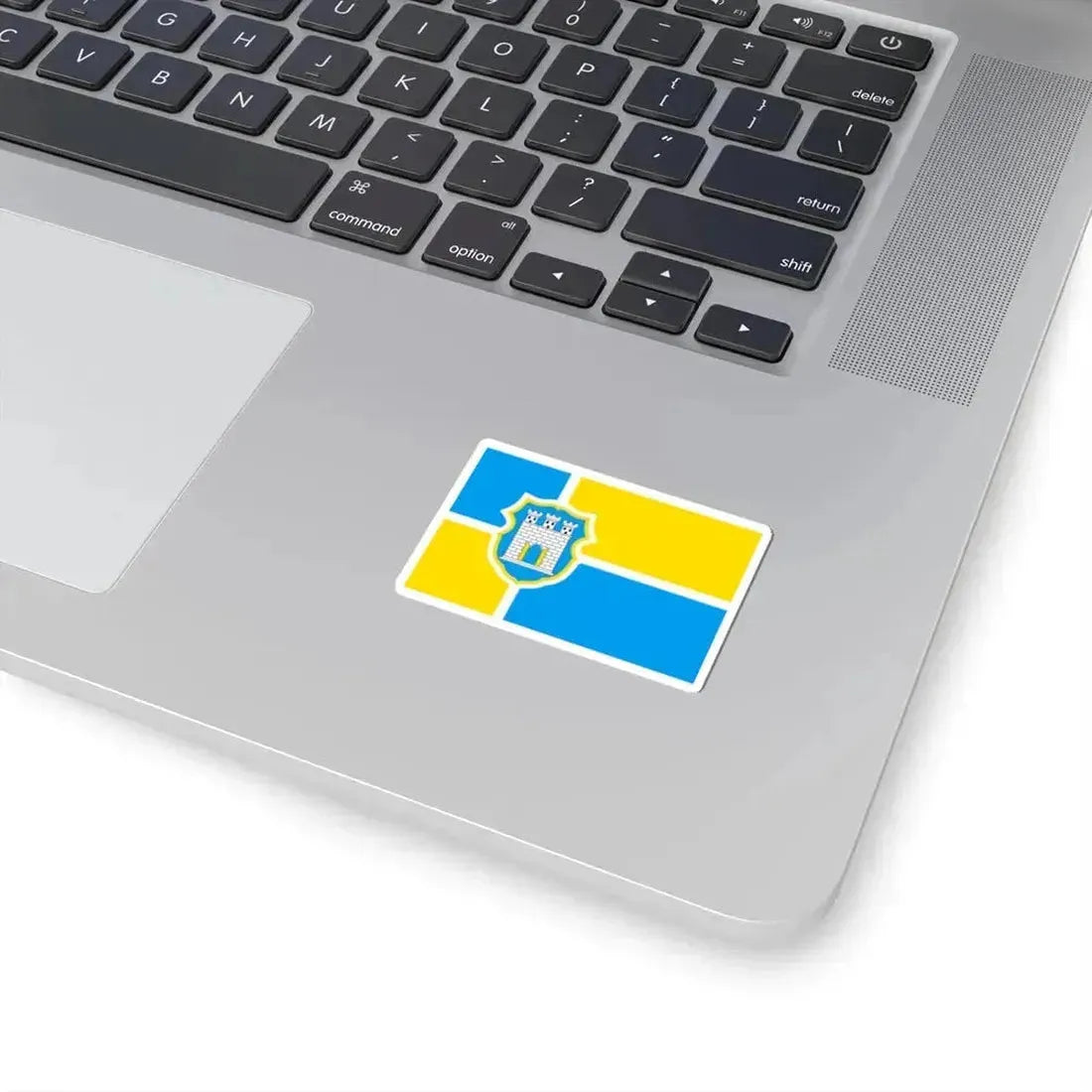 Flag of Zhytomyr Ukraine - STICKER Vinyl Kiss-Cut Decal - The Sticker Space