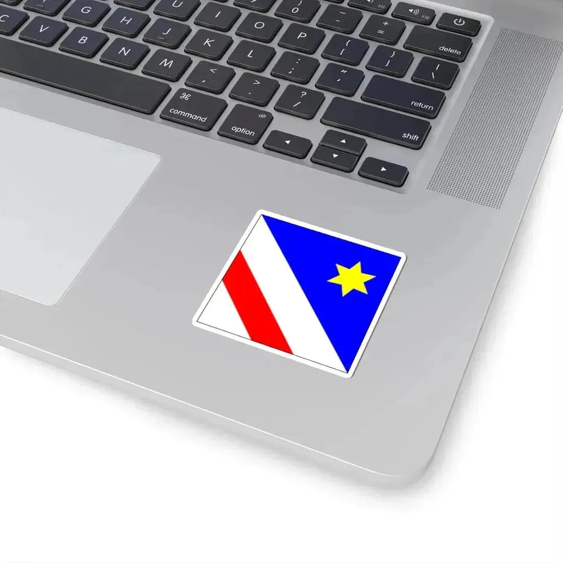 Flag of Zollikon Switzerland - STICKER Vinyl Kiss-Cut Decal - The Sticker Space