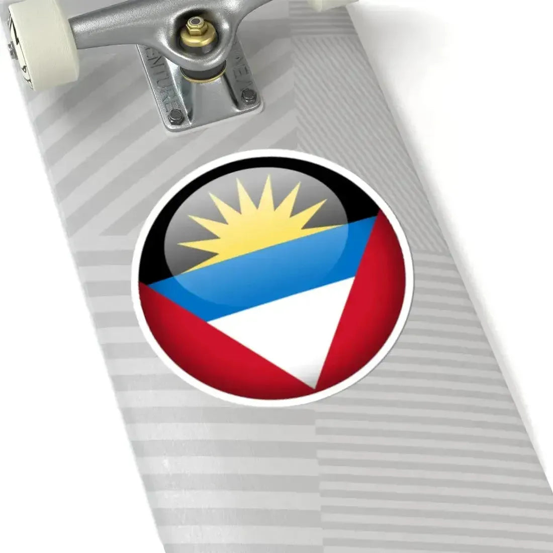 Flag orb Antigua and Barbuda (Antigua and Barbuda) STICKER Vinyl Kiss-Cut Decal - The Sticker Space