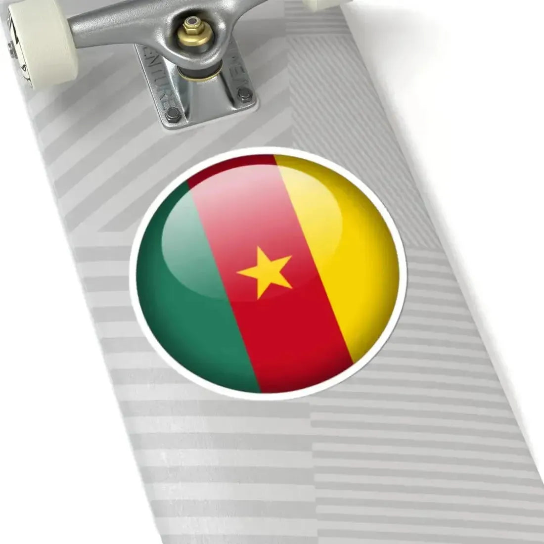 Flag orb Cameroon (Cameroon) STICKER Vinyl Kiss-Cut Decal - The Sticker Space