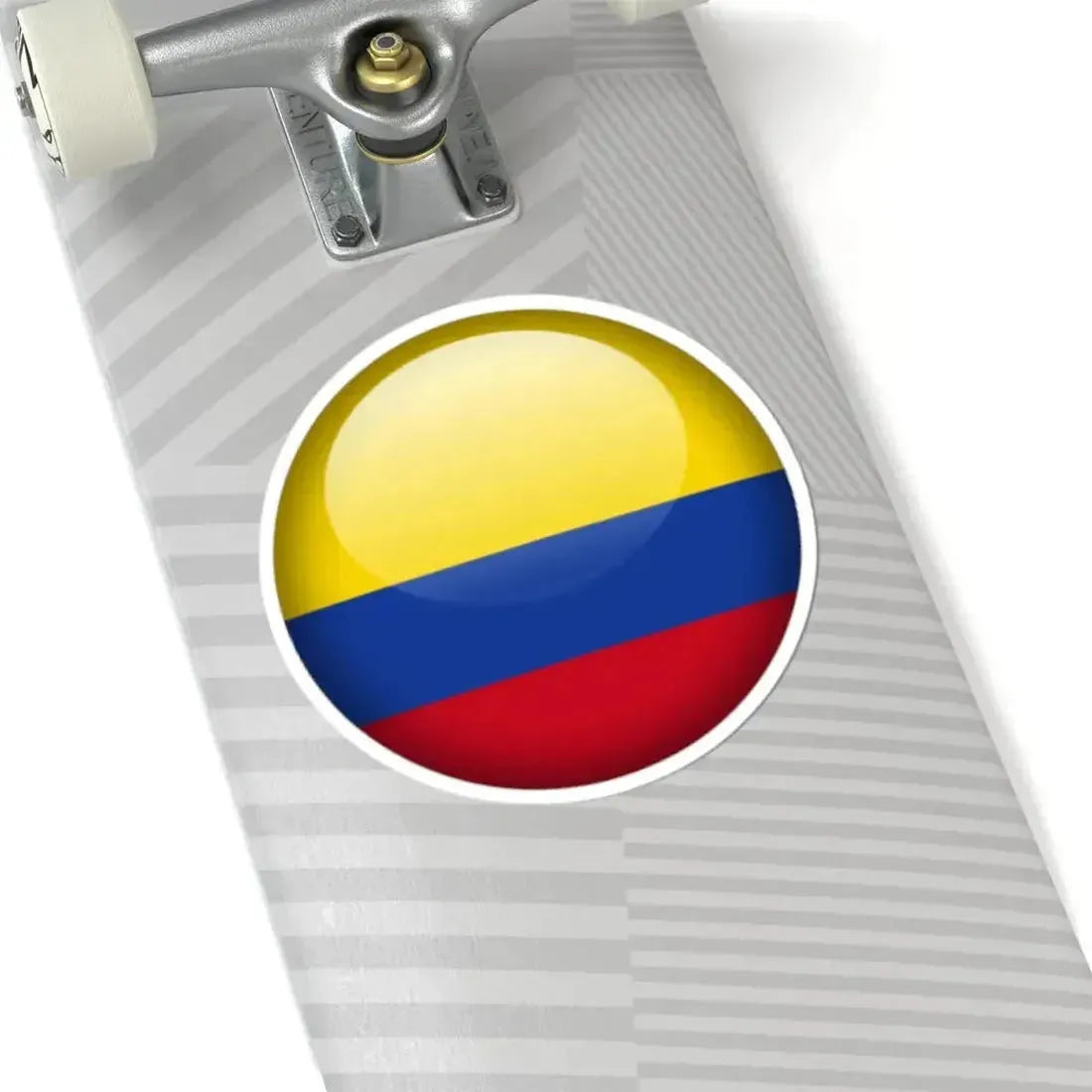Flag orb Colombia (Colombia) STICKER Vinyl Kiss-Cut Decal - The Sticker Space